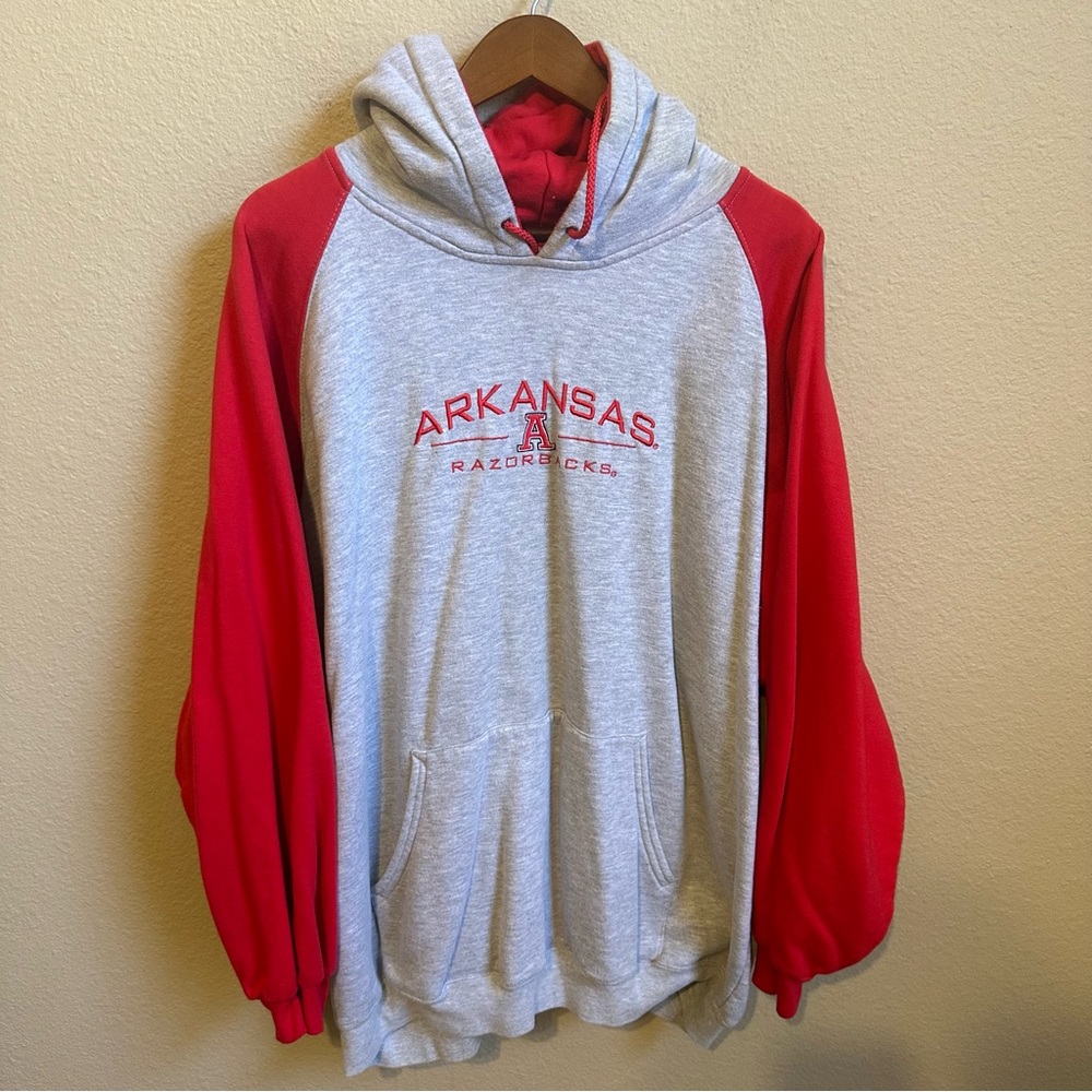 Vintage 90s Arkansas Razorbacks Two-Toned Hoodie